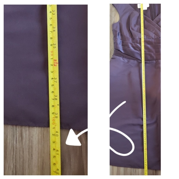 David's Bridal Chocolate Brown Dress - Picture 5 of 6